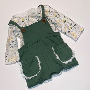2pc Rene’ Rofe’’ Infant Girls Dress Size 3M 3 Months
